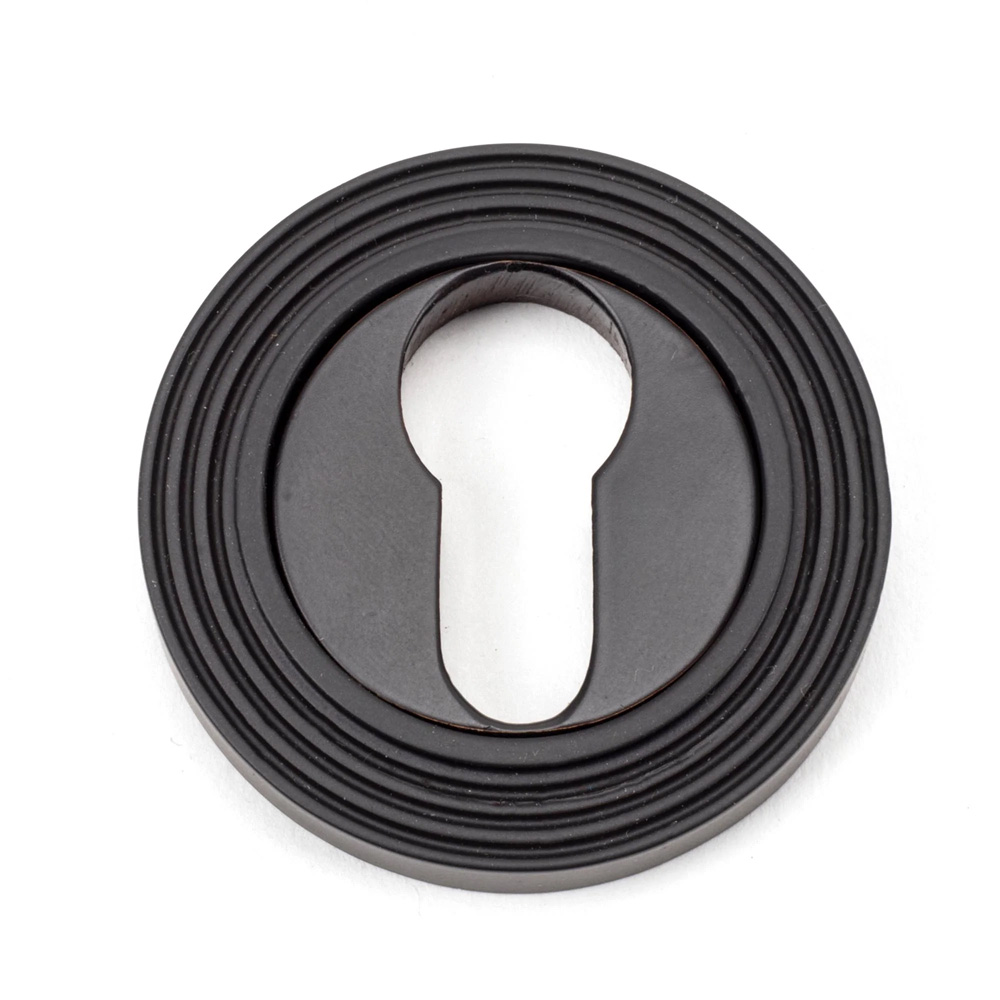 From the Anvil Round Euro Escutcheon (53mm) - Aged Bronze